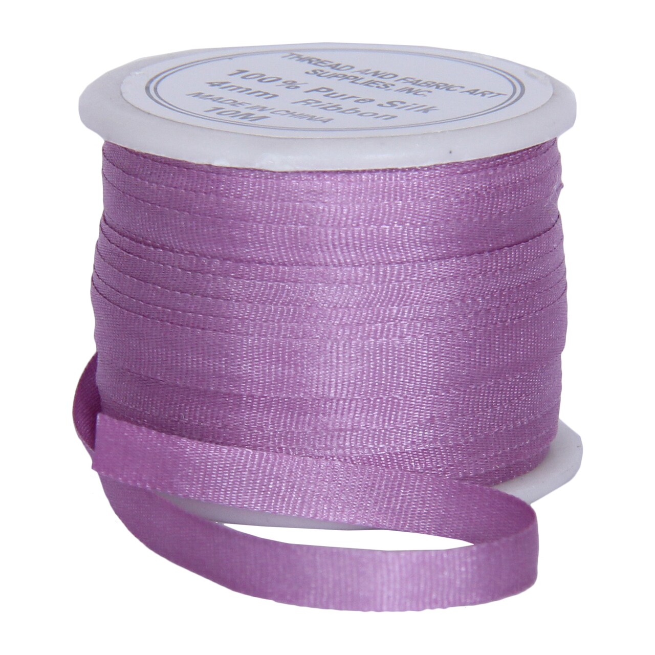 Threadart 100% Pure Silk Ribbon - 3 Widths 2MM, 4MM, 7MM - 50 Colors Available